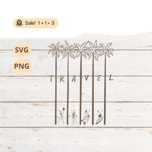 Viajes tropicales SVG PNG, Viajes SVG, Aventura svg Viaje svg Avión svg Vacaciones svg Archivo de corte de imágenes prediseñadas Cricut Viajes Tatuaje Mapa del mundo svg