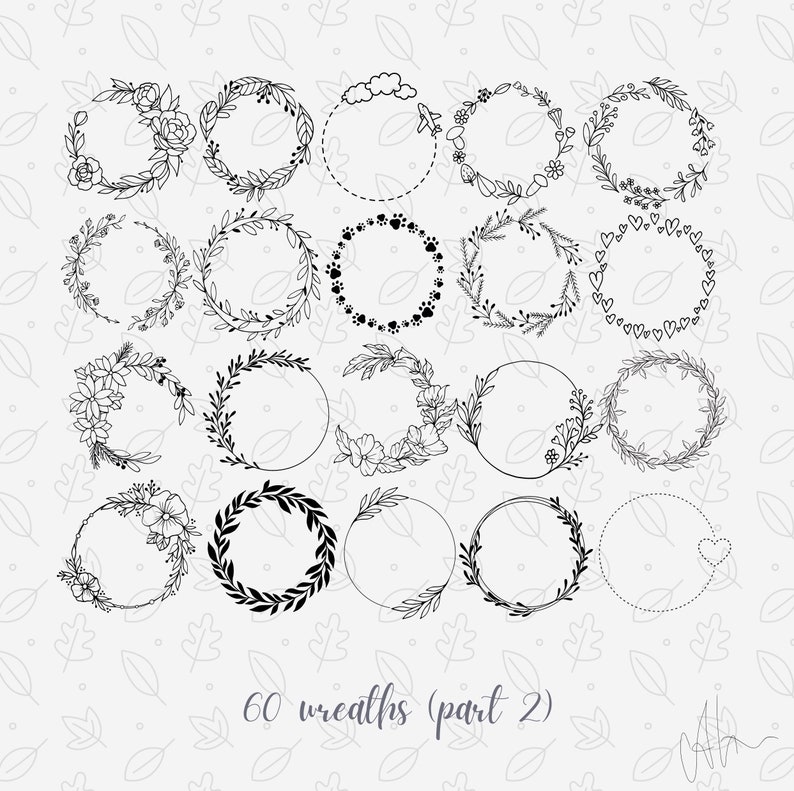 Flower Procreate STAMPS 200 Floral Procreate STAMPS Etsy