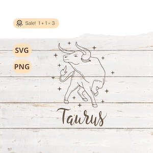 Stier SVG PNG, astrologie SVG, Stier shirt, tattoo, horoscoop SVG, hemelse SVG, gesneden bestand clipart Cricut sterrenbeeld SVG sterrenbeeld SVG
