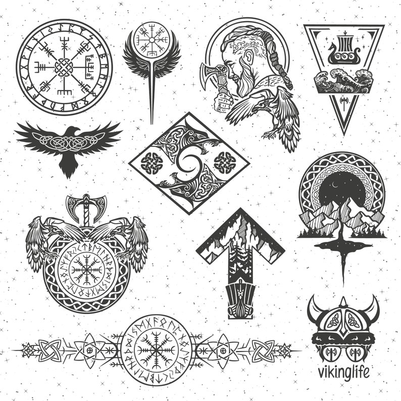 100 Celtic Vikings SVG Bundle, Vikings SVG, Runes Svg, Vikings file for Cricut, Tree of life svg, Celtic knot svg, Nordic PNG Tshirt image 3