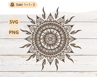 Sun Mandala SVG, Sun Zentagle Svg, Sun Svg, Mandala Svg, Zentagle Svg, Mystical svg, Celestial Svg, Sun Mandala Clipart, PNG, Tattoo, Shirt