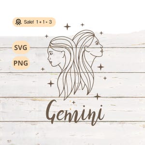 Gêmeos SVG PNG, Astrologia SVG, Horóscopo SVG, Signo do Zodíaco SVG, Celestial SVG, Constelação SVG, Gêmeos PNG, Camiseta, Tatuagem, Cricut, Arquivo de Corte