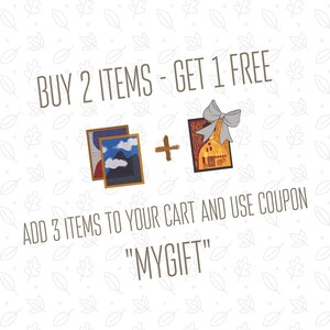 May include: Buy two items and get one free. Add three items to your cart and use the coupon code "MYGIFT".