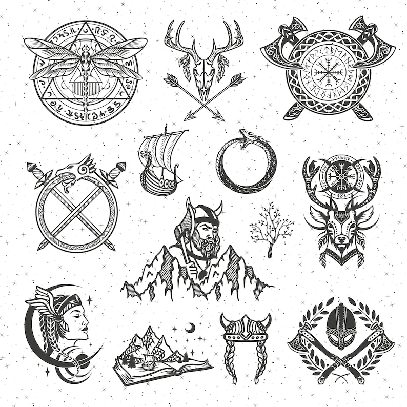 100 Celtic Vikings SVG Bundle, Vikings SVG, Runes Svg, Vikings file for Cricut, Tree of life svg, Celtic knot svg, Nordic PNG Tshirt image 7