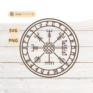 Viking Compass SVG PNG, Vegvisir Svg, Viking SVG, Viking Runes svg, Celtic Svg, Nordic Svg, Viking Compass Tattoo, Cut file, Clipart, Shirt