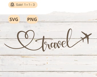 Travel Lover SVG PNG, Travel SVG, Travel Quotes, Adventure svg, Journey svg, Airplane svg, Travel Lover Shirt, Signs, Clipart, Tattoo, Png