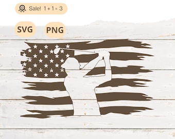 Golfer auf US-Flagge SVG, Patriotic Golf PNG, Clipart (kommerzielle Nutzung)