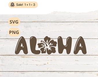 アロハ ハイビスカスの花 SVG、ハワイ クリップアート (PNG)