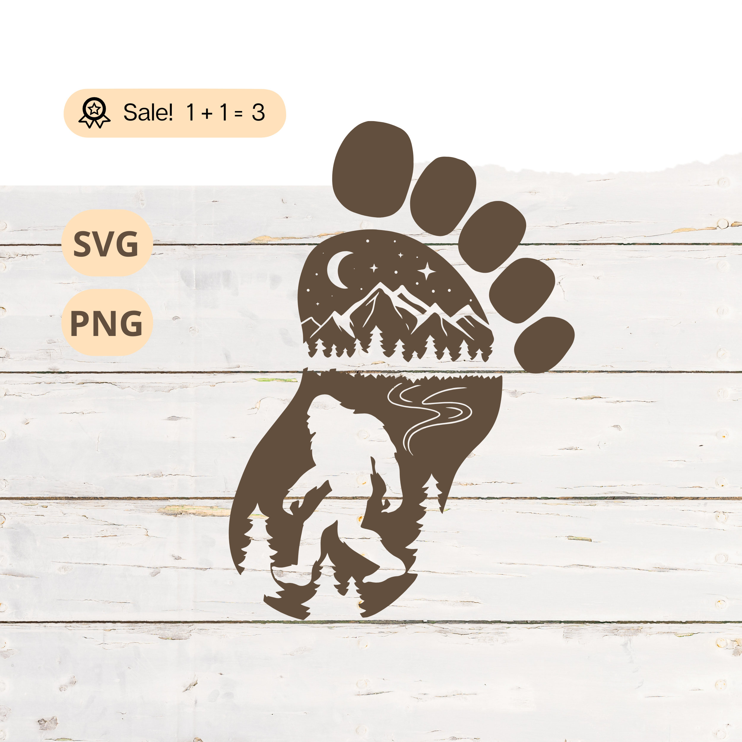 洋書 Big Footprints by Krantz Bigfoot Pair of Footprints