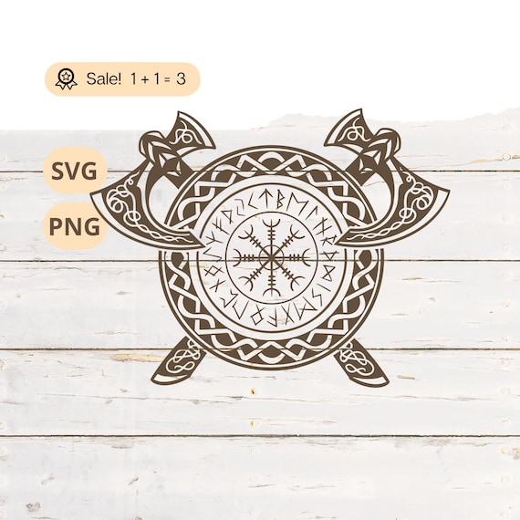 Viking Crossing Axes SVG PNG, Viking svg, Viking Runes svg, Celtic SVG, Warriors svg, Viking Axe Svg, Tattoo, Cut file, Png, Clipart, Shirt