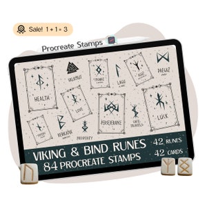 84 Vikings Runes Procreate STEMPEL, Runen Procreate STEMPEL, Wikinger Runen, Runen BRUSHES, Runen binden, Viking Symbol, Doodle Tattoo Stempel Pinsel