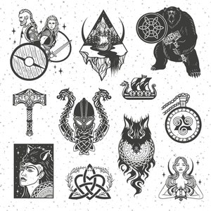 100 Celtic Vikings SVG Bundle, Vikings SVG, Runes Svg, Vikings file for Cricut, Tree of life svg, Celtic knot svg, Nordic PNG Tshirt image 6