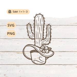 Cactus con sombrero de vaquero SVG PNG, Cactus SVG, Vaquero SVG, Sombrero de vaquero SVG, Western SVG, Texas SVG, Salvaje Oeste PNG, Cactus PNG, Camisa, Tatuaje