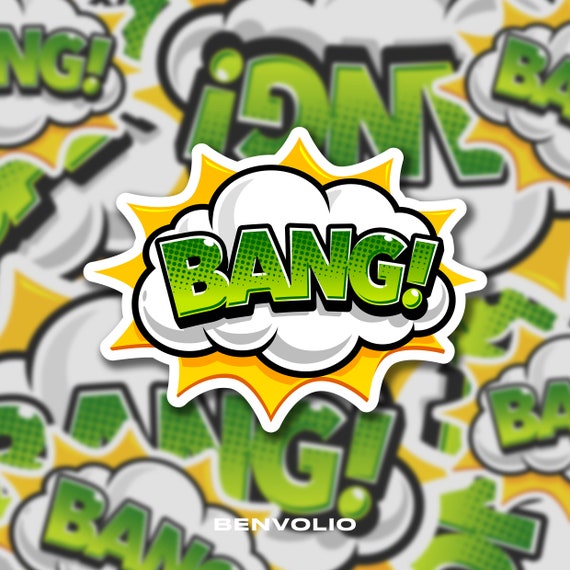 Bang Sound Effect Digital Art Download DC PNG Files for - Etsy