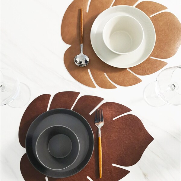 Leather Placemats Etsy