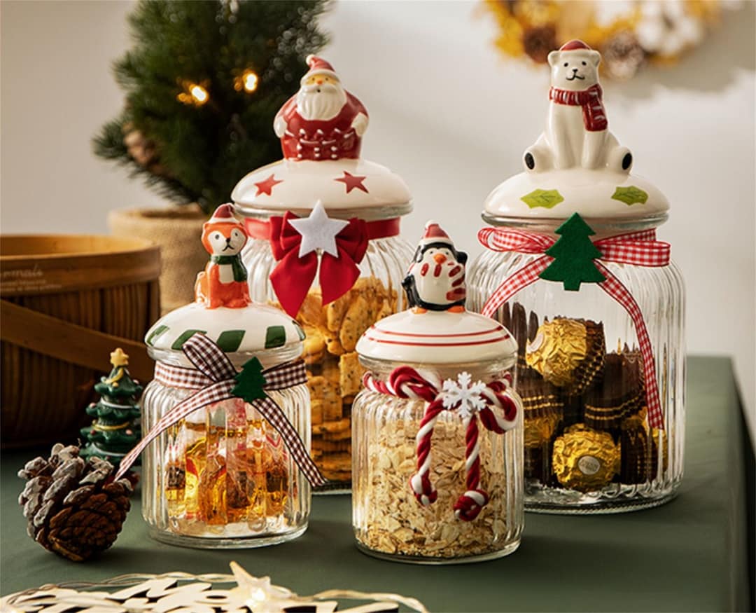 Christmas Candy Sealing Jar/christmas Cookie Jar/christmas - Etsy