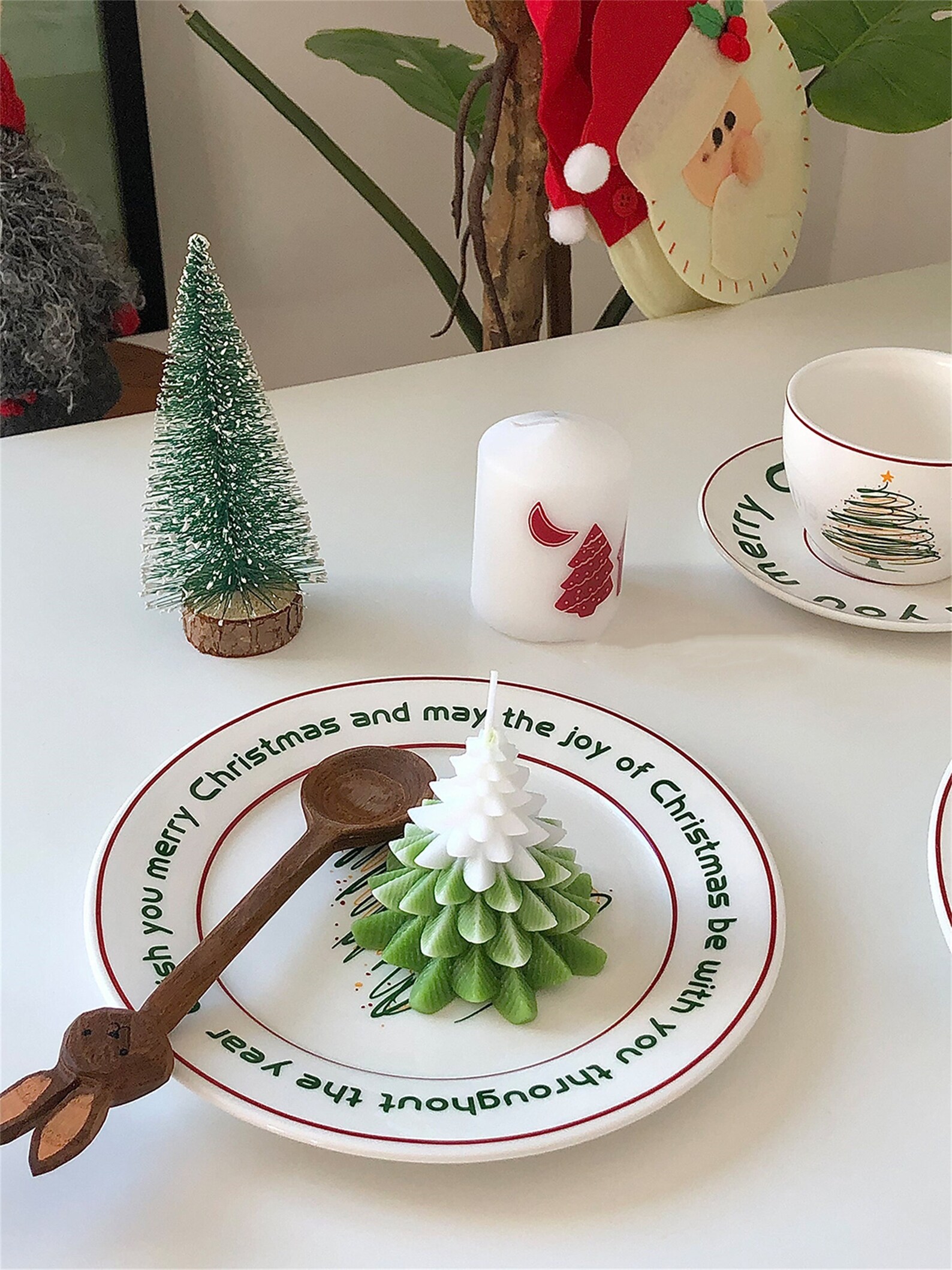 Christmas Dinner Plate/christmas Dessert Plate/holiday Brunch Etsy