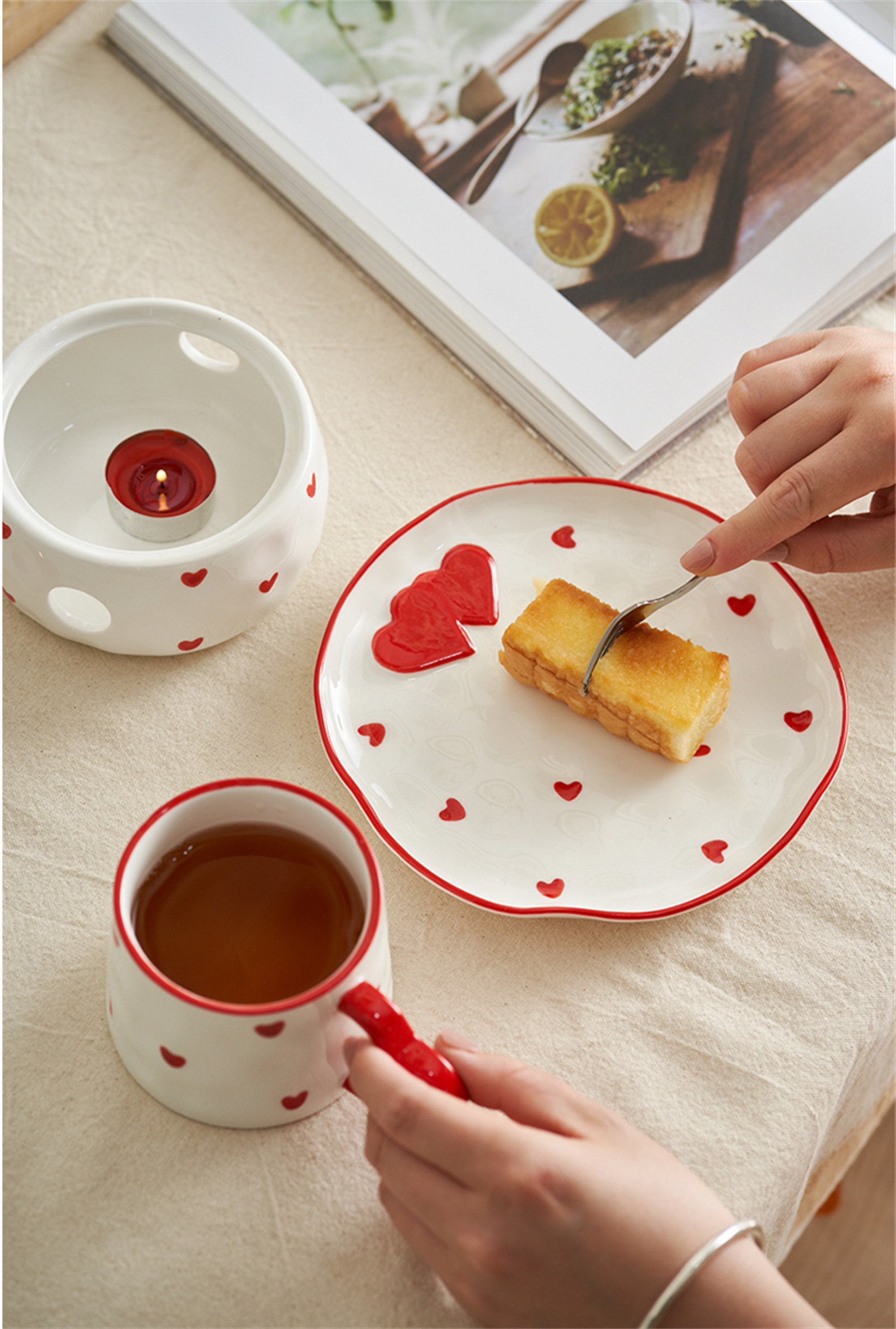 Red Love Teapot/lovely Afternoon Tea Teapot Set/thermostatic Etsy UK