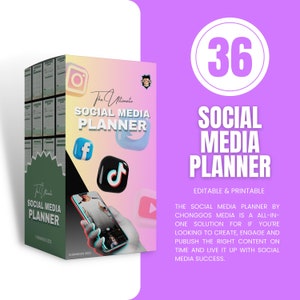 Social media content calendar Content Calendar Content Planner Yearly Content Planning Printable Planner Content Creation Template image 1
