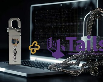 Tails, OS 6.1 - Anonymous - tor network - Vaultguard 64gb Hi-Speed, USB 3.0