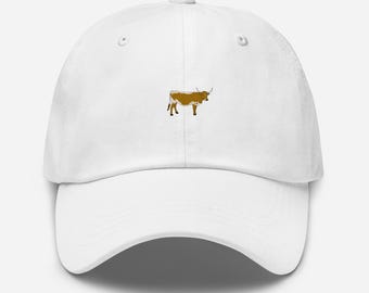 Longhorn Hat: Cotton Twill, Adjustable Strap