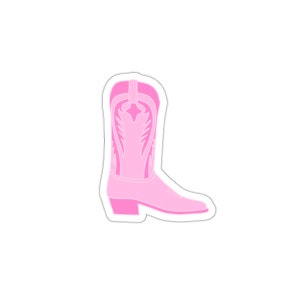 Pink Roper Cowboy Boot Sticker