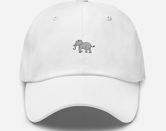 Elephant Hat: Cotton Twill Cap with Adjustable Buckle