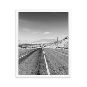 Framed West Texas Highway Print