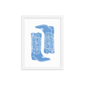 Blue Cowboy Boots Print (Digital Download)