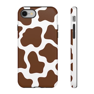 Brown Cow Print Phone Case