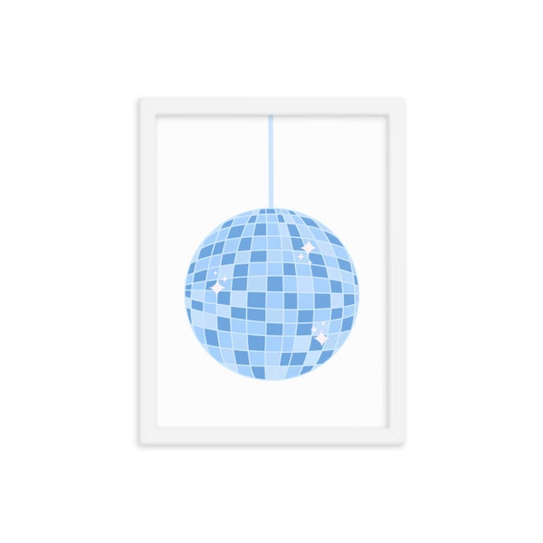 Blue Disco Ball Print (Digital Download)