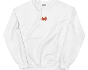 Besticktes Sweatshirt mit Krabbe