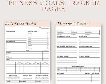 Fitness-Tracking-Journal: Ihre Fitness-Reise, enthält Schritt, Fitness-Fortschritt, Gewichtsverlust-Tracker und Mahlzeitenplaner, In A4, US Letter