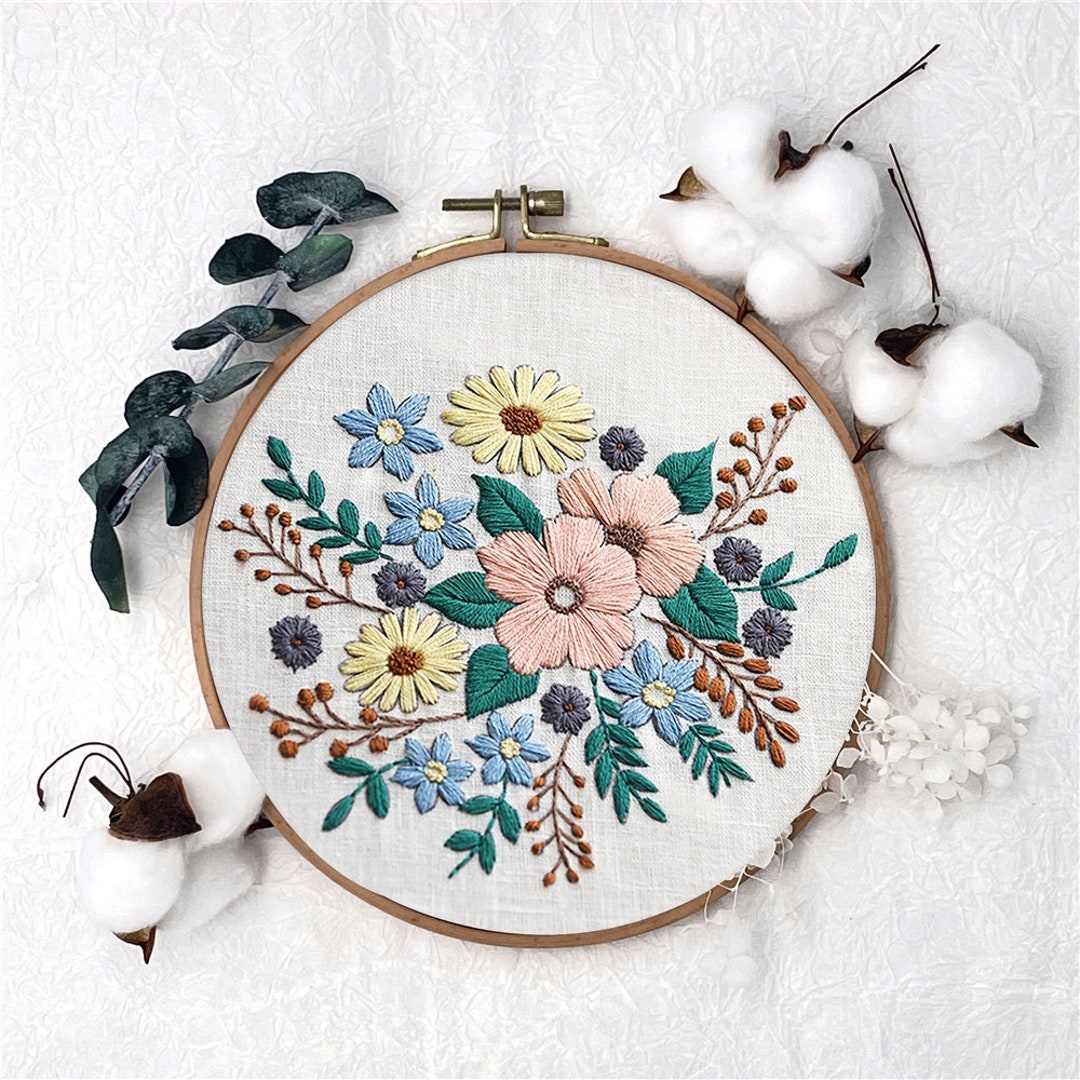 Thumbnail for Botanical Embroidery Kits With Design Pattern