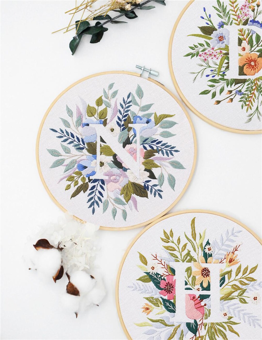 Alphabet Embroidery Kit Dress