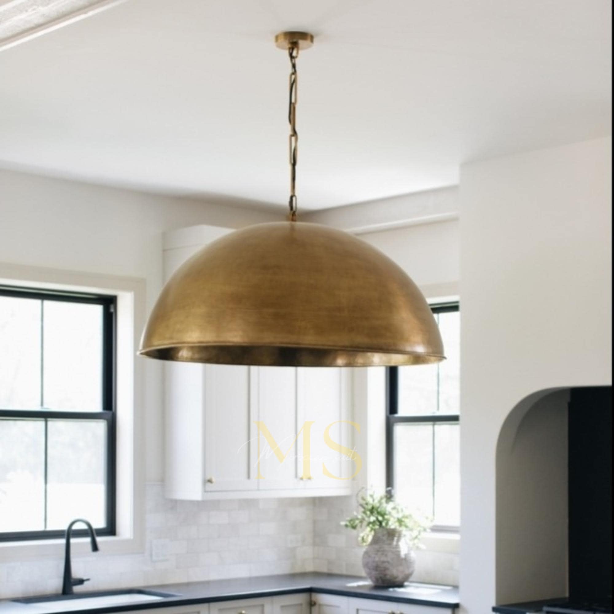 Inspiring Brass Dome Pendant Light Photos