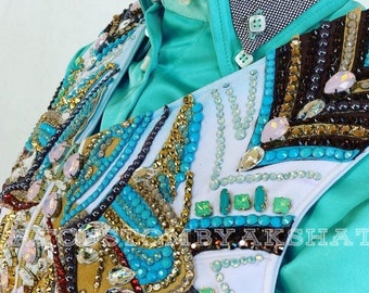 Western Custom Rodeo Queen, Showmanship, Horsemanship, Western Pleasure Show Shirt & Women Rail Jacket.