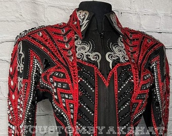 Western Custom Rodeo Queen, Showmanship, Horsemanship, Western Pleasure Show Shirt & Women Rail Jacket.