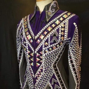 Western Custom Rodeo Queen, Showmanship, Horsemanship , Western Pleasure Show Shirt & Women Rail Jacket.
