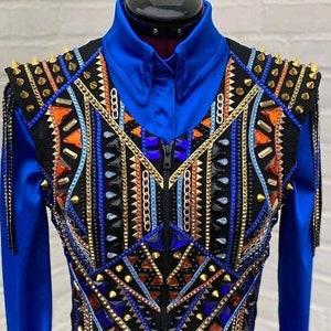 Western Custom Rodeo Queen, Showmanship, Horsemanship, Western Pleasure Show Shirt & Women Rail Jacket.