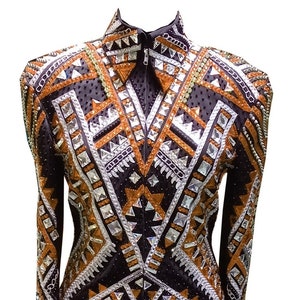 Western Custom Rodeo Queen, Showmanship, Horsemanship , Western Pleasure Show Shirt & Women Rail Jacket.