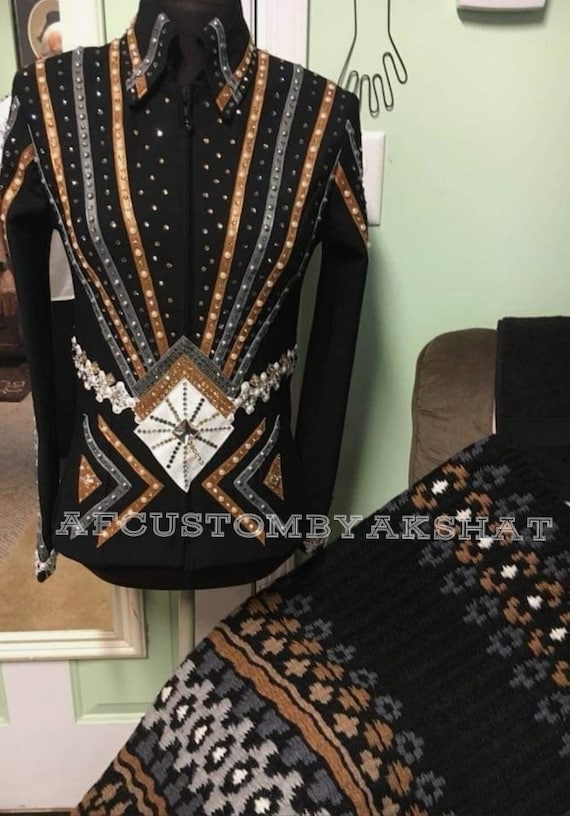 Custom Western Show Shirt: Rodeo Queen Horsemanship Rail Shirt