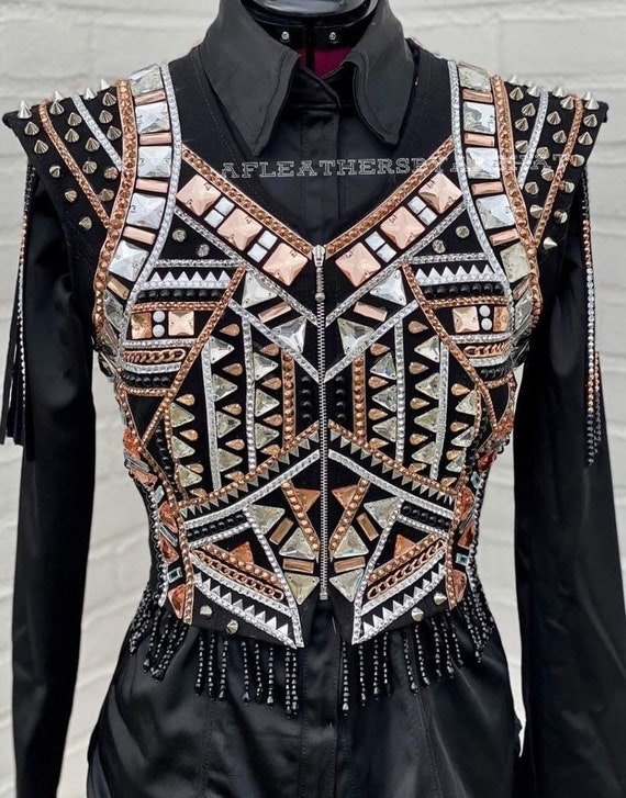 Western Custom Rodeo Queen, Showmanship, Horsemanship , Western Pleasure Show Shirt & Women Rail Jacket.