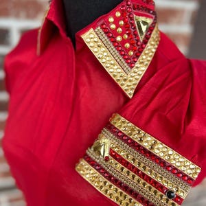 Western Custom Rodeo Queen, Showmanship, Horsemanship , Western Pleasure Show Shirt & Women Rail Jacket.