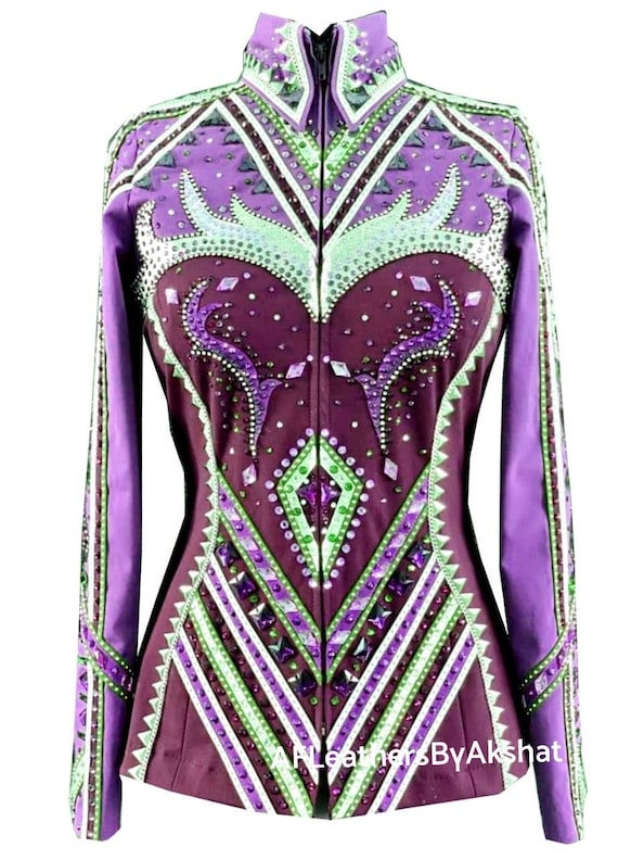 Western Custom Rodeo Queen, Showmanship, Horsemanship , Western Pleasure Show Shirt & Women Rail Jacket.