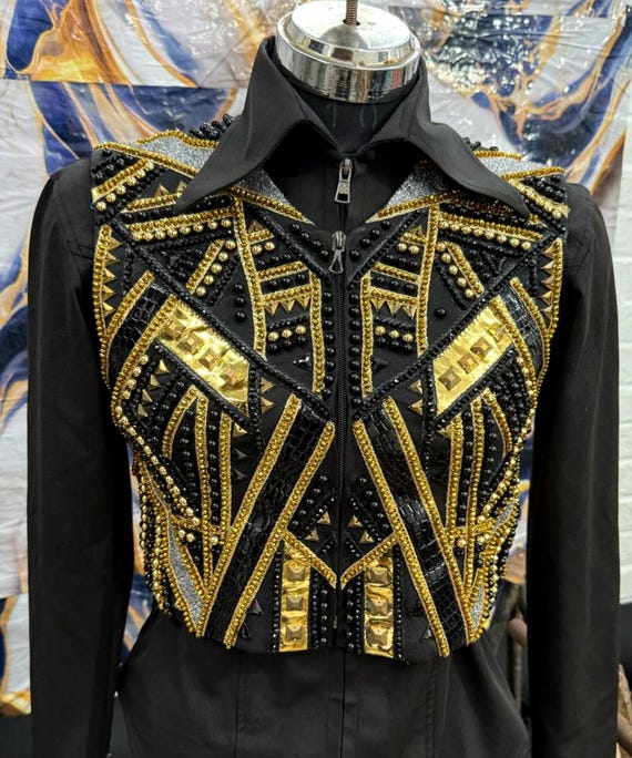 Western Custom Rodeo Queen, Showmanship, Horsemanship , Western Pleasure Show Shirt & Women Rail Jacket.