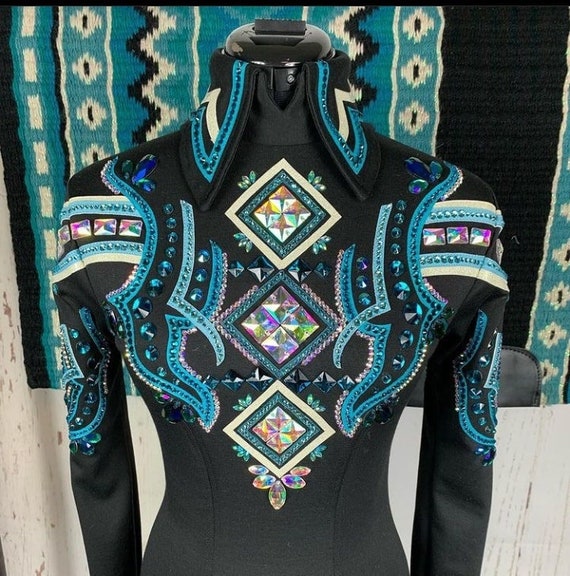 Custom Western Show Jacket: Rodeo Queen, Horsemanship Rail Jacket