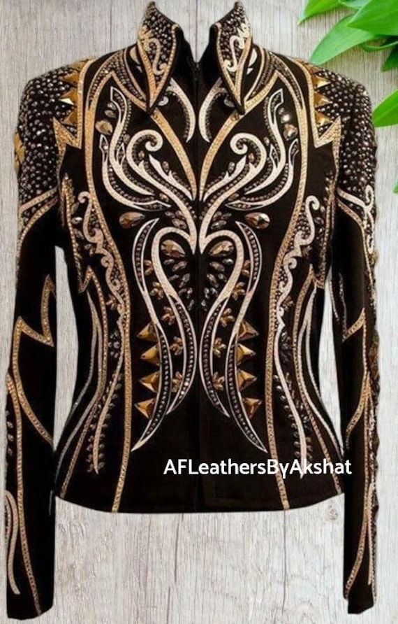 Western Custom Rodeo Queen, Showmanship, Horsemanship , Western Pleasure Show Shirt & Women Rail Jacket.