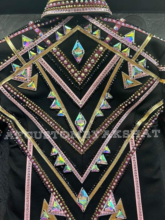 Western Custom Rodeo Queen, Showmanship, Horsemanship , Western Pleasure Show Shirt & Women Rail Jacket.