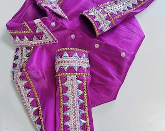 Western Custom Rodeo Queen, Showmanship, Horsemanship , Western Pleasure Show Shirt & Women Rail Jacket.